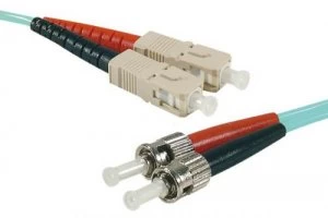 Image of 5m Fibre OM3 50 125 SCST Aqua Cable