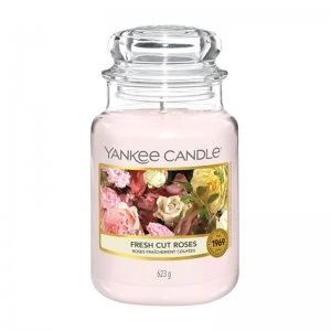 Image of Yankee Candle Fresh Cut Roses Scented Candle 623g