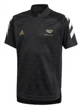 Image of Adidas Mo Salah Short Sleeved Jersey - Black