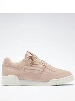 Image of Reebok Workout Lo Plus - Pink/White, Size 4, Women
