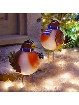 Image of Three Kings Set Of 2 Rockin' Robin Large Outdoor Christmas Ornaments