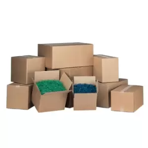 Image of Single Wall Carton Cardboard Boxes - Pack of 25- 203 x 203 x 203