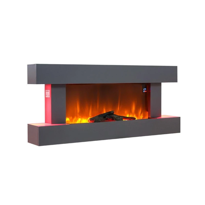 Image of Kabinet UK 52" Wall Mounted Electric Fireplace with Remote Black unisex One size