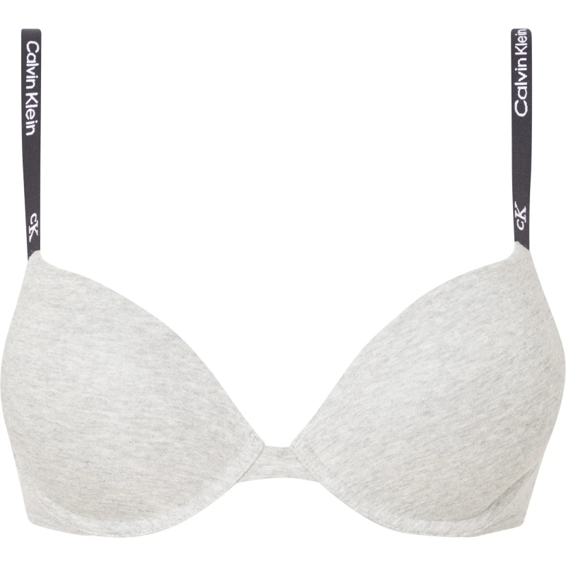 Image of Calvin Klein 1996 Plunge Bra - Grey Grey 34D