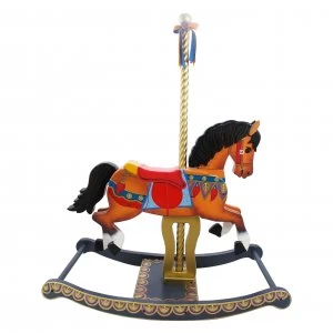 Image of Teamson Kids Carousel Style Rocking Horse.