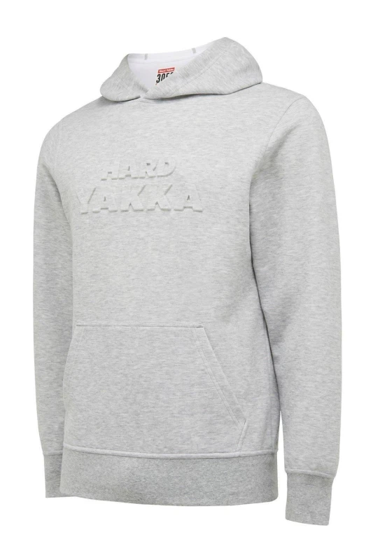 Image of Hard Yakka Mens Embossed Pullover Hoodie in Light Grey Size: XL Light Grey Male XL