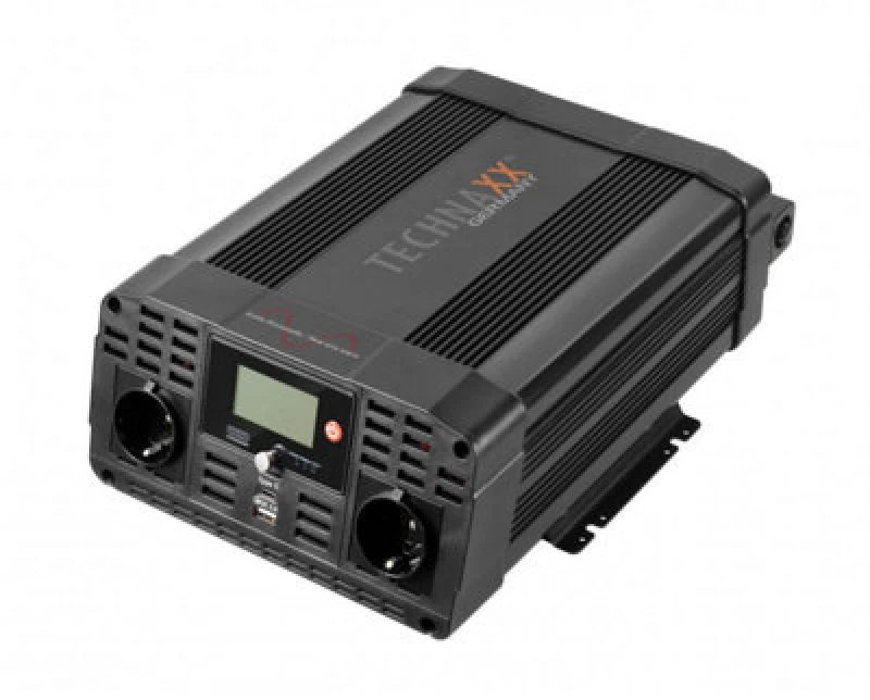 Image of TECHNAXX TE22 Off-Grid Pure Sine Wave Car Power Inverter - Black 4260358125305