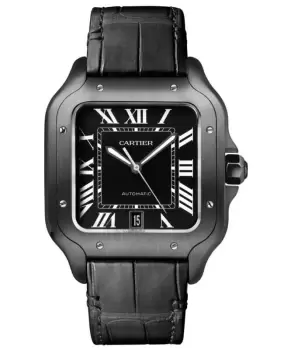Image of Cartier Santos De Cartier Large Steel ADLC Mens Watch WSSA0039 WSSA0039