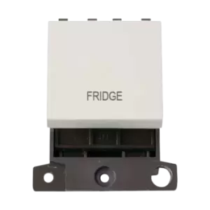 Image of Click Scolmore MiniGrid 20A Double-Pole Ingot Fridge Switch White - MD022PW-FD