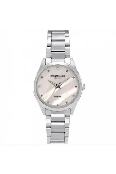 Image of Kenneth Cole Modern Casual Fashion Analogue Quartz Watch - Kc50938003 White