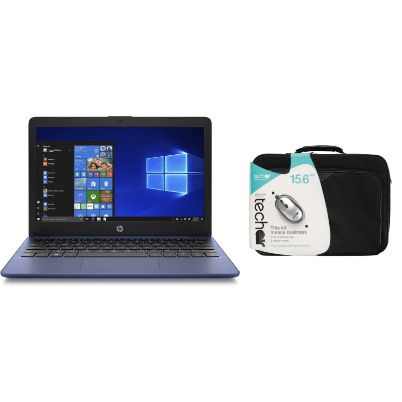 Image of HP Stream 11 Laptop Intel 4G 64GB Win11s Case Set Blue unisex One Size