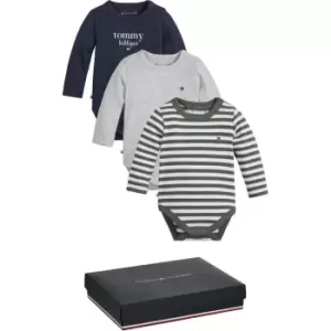 Image of Tommy Hilfiger Baby 3 Pack Bodies - Green