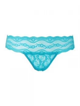 Image of b.temptd Lace Kiss thong Turquoise