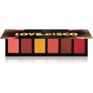 Image of NYX Professional Makeup Love Lust Disco Sweet Cheeks Blush Face Palette 6 x 5 g
