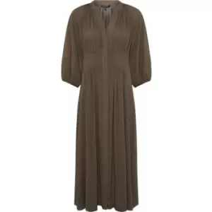 Image of French Connection Cora Pleated Dress - Green