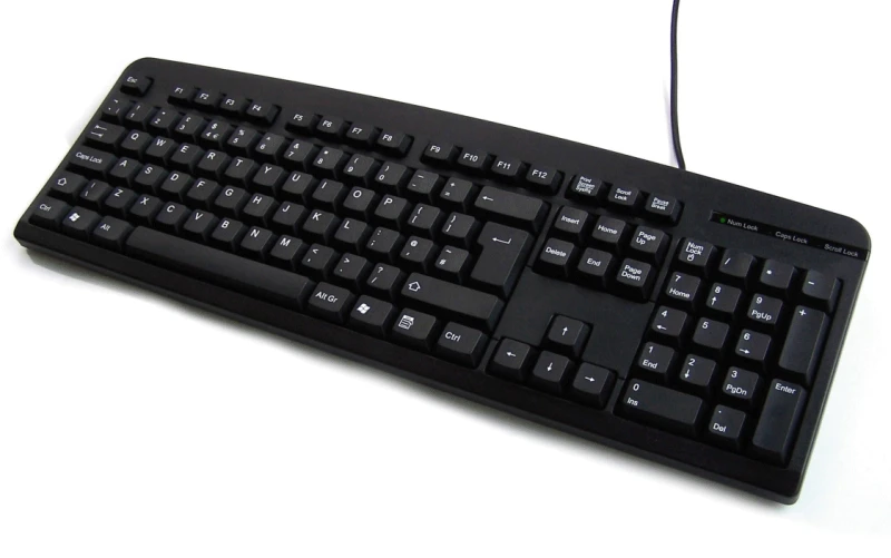 Image of Accuratus - Full Size- 105 key- Black- USB keyboard. .