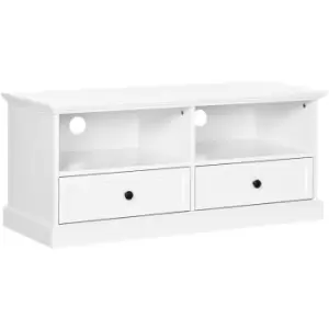 Image of Homcom - tv Stand with Drawers Shelves and Cable Management, for 45' TVs, White