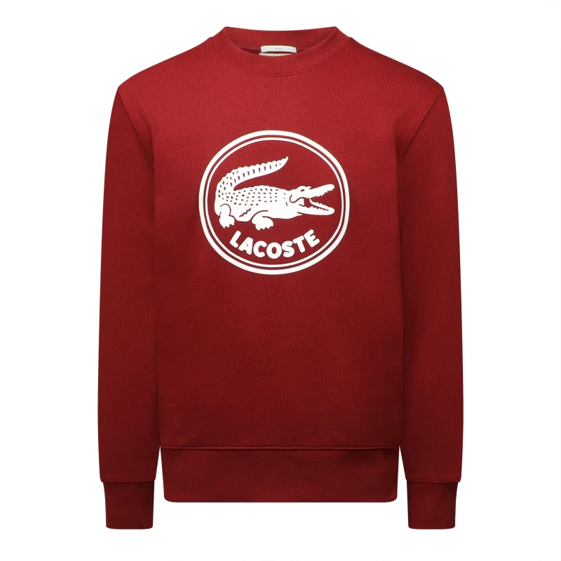 Image of Lacoste Crewneck Sweatshirt Red male 2XS