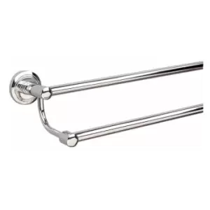 Image of Oslo Double Towel Rail - Chrome - 8027C - Chrome - Miller