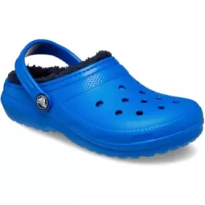Image of Crocs Boys Kids Classic Fuzzy Lined Lightweight Clogs UK Size 2 (EU 33-34)