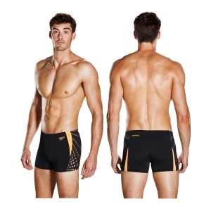 Image of Speedo Graphic Splice Aquashort Black/Orange 32"