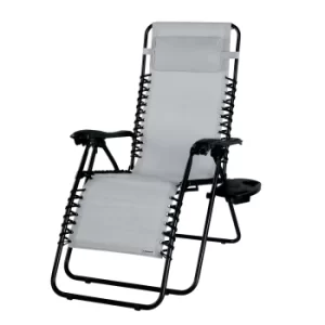 Image of Reclining Sun Lounger Grey