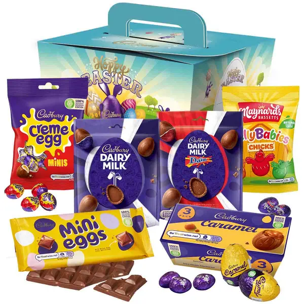 Image of Cadbury Gifts Direct Cadbury Hoppy Easter Egg Hunt Box HOPPY