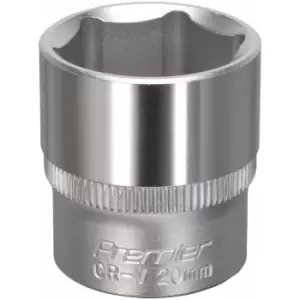 Image of Sealey - S3820 WallDrive Socket 20mm 3/8'Sq Drive