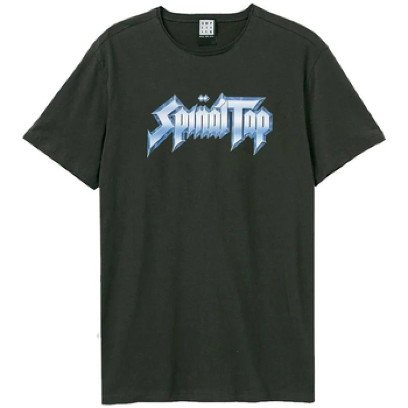 Image of Amplified Mens Spinal Tap Logo T-Shirt in Charcoal Size: XS Charcoal Male XS