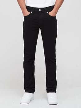 Image of TRUE RELIGION Rocco Single Needle Slim Fit Jeans - Black, Body Rinse Black, Size 40, Men