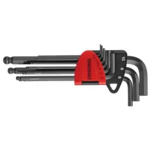 Image of Teng Tools 1499mm 9 Piece Metric Ball End Hex Key Set