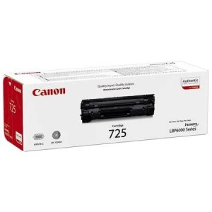 Image of Canon 725 Black Laser Toner Ink Cartridge