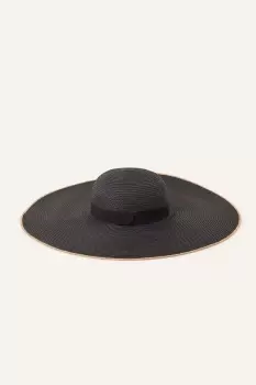 Image of Contrast Trim Floppy Oversized Hat