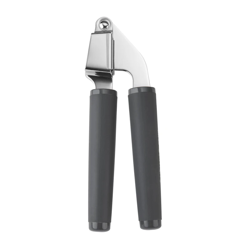 Image of KitchenAid Soft Grip Garlic Press - Charcoal Grey Dark Grey