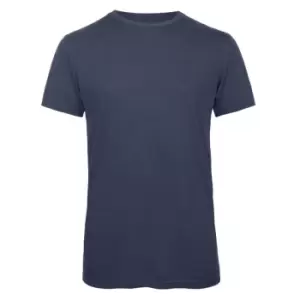 Image of B&C Mens Favourite Short Sleeve Triblend T-Shirt (M) (Heather Navy)