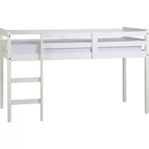 Image of Panama Childrens Mid Sleeper Bed White - Seconique