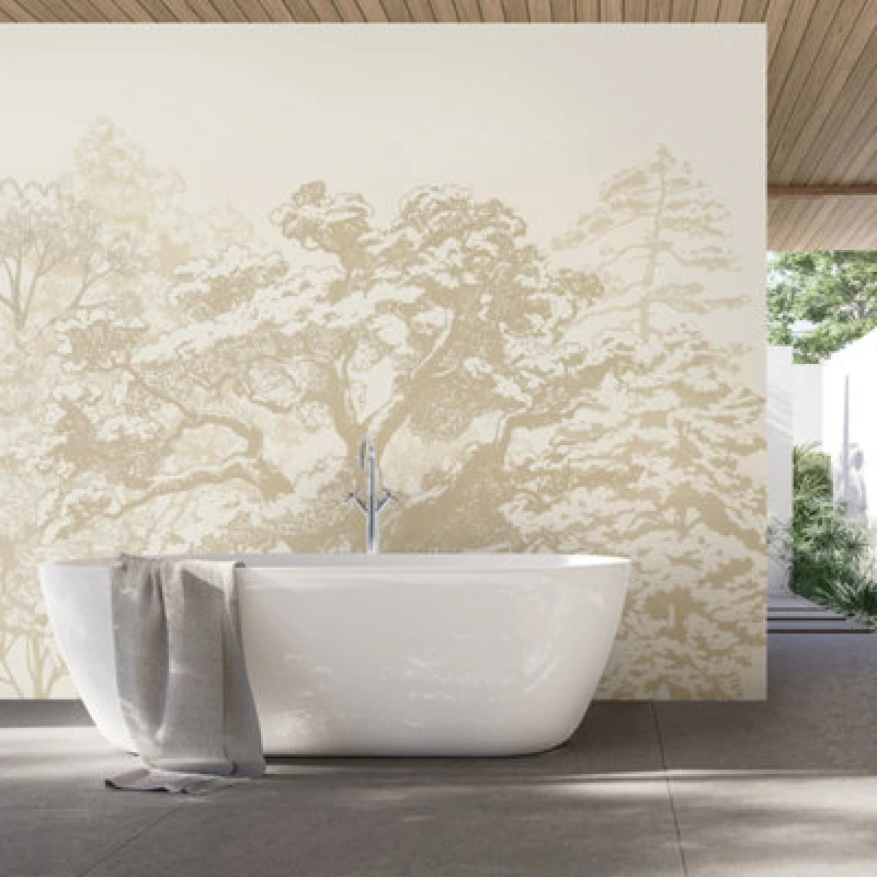 Image of Origin Murals Etched Trees Matt Smooth Paste The Wall Mural 350Cm Wide X 280Cm High