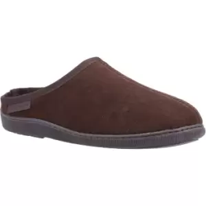 Image of Hush Puppies Mens Ashton Memory Foam Suede Slip On Slippers UK Size 7 (EU 41)