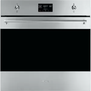 Image of SMEG Classic SOP6302TX Built In Electric Single Oven - Stainless Steel - A+ Rated