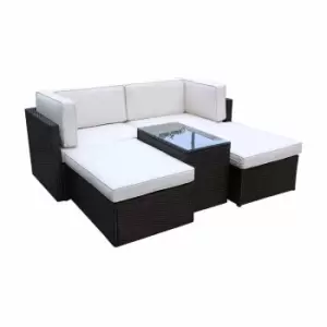 Image of Amir Royalcraft Berlin 5pc Multi Relaxer Set Brown - Garden & Outdoor