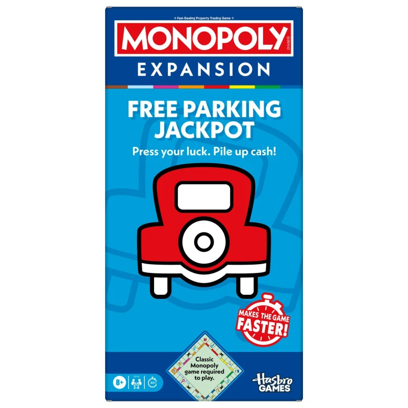 Image of Monopoly Free Parking Jackpot EXPANSION (Classic Monopoly Game Required to Play) - English Version Free parking expansion
