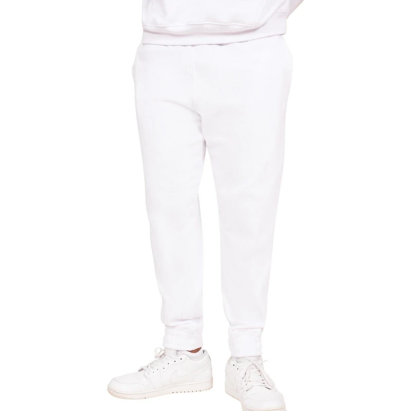 Image of Casual Classics Mens Blended Core Regular Jogging Bottoms in White Size: XS White Male XS