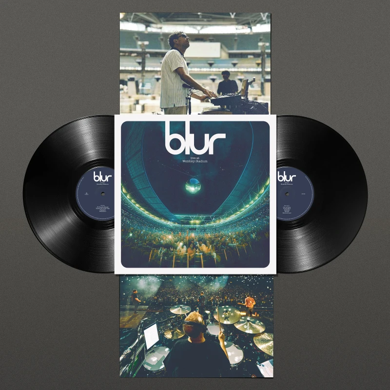 Image of Blur Live At Wembley 2x Vinyl LP Black unisex