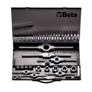 Image of Beta Tools 447/53 53pc HSS Metric Tap & Die Set + Accessories 004470060