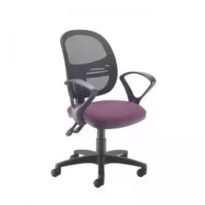 Image of Jota Mesh medium back operators chair with fixed arms - Bridgetown