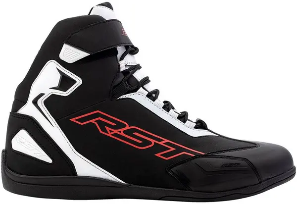 Image of RST Sabre Moto Shoe Mens Ce Boot Black White Red 46
