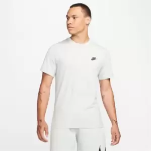 Image of Nike Club Short Sleeve T-Shirt Mens - Silver