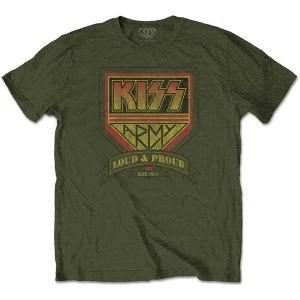 Image of KISS - Loud & Proud Unisex Small T-Shirt - Green