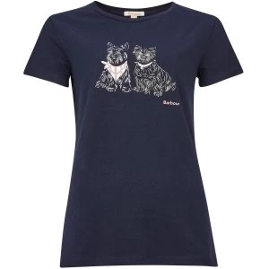 Image of Barbour Womens Highlands Tee Navy 16
