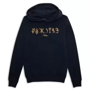 Image of Fantastic Beasts Golden Symbols Hoodie - Navy - M